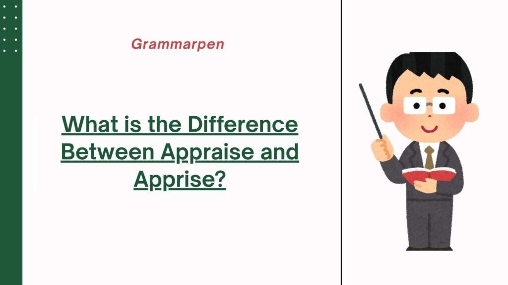 appraise vs apprise