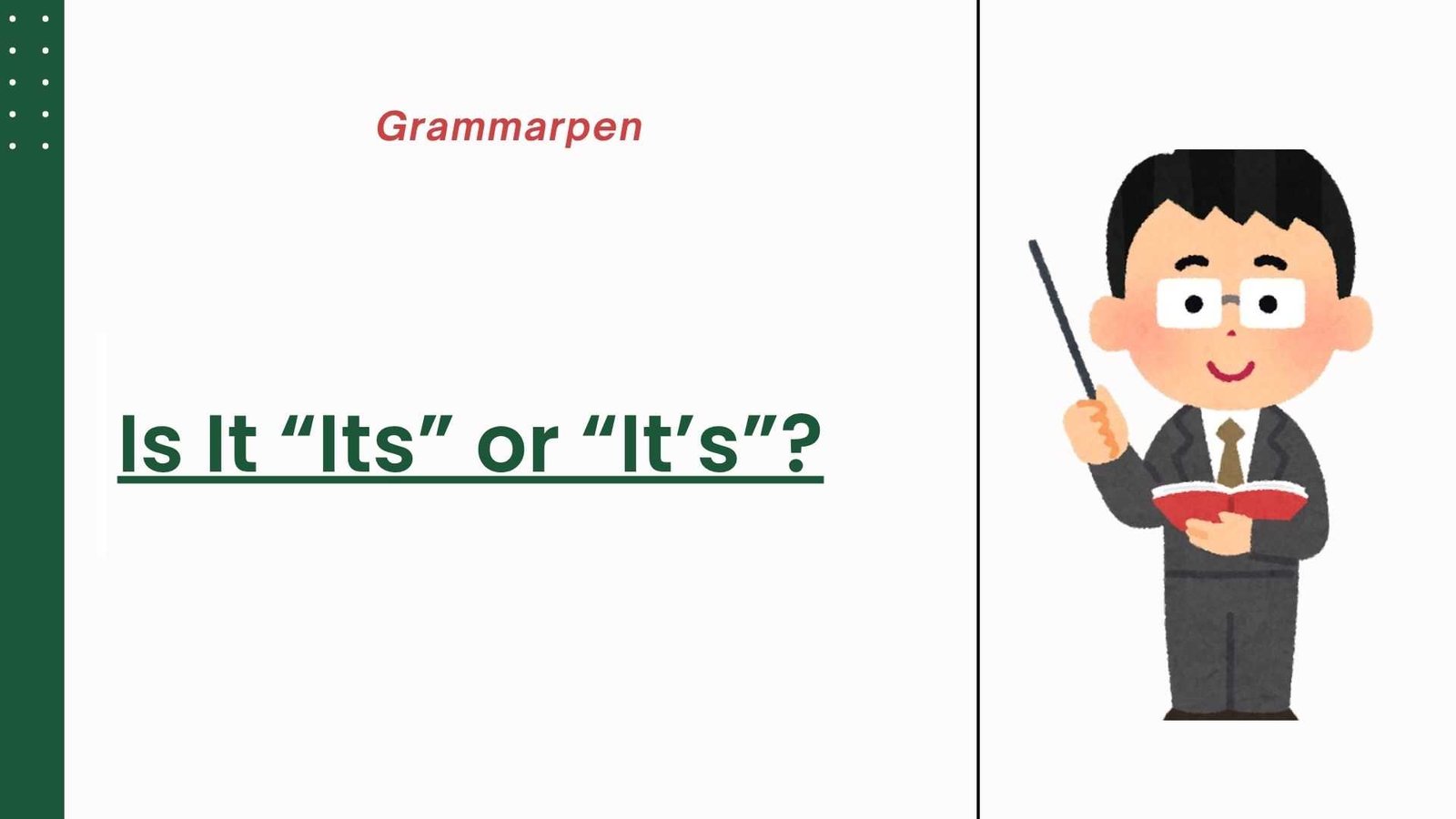 its vs it's