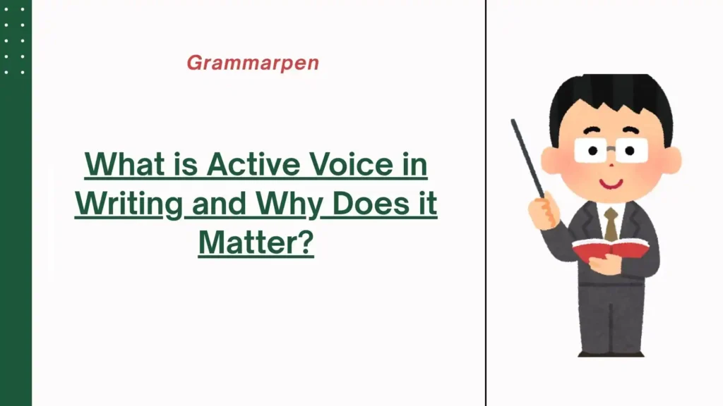 what is active voice in writing