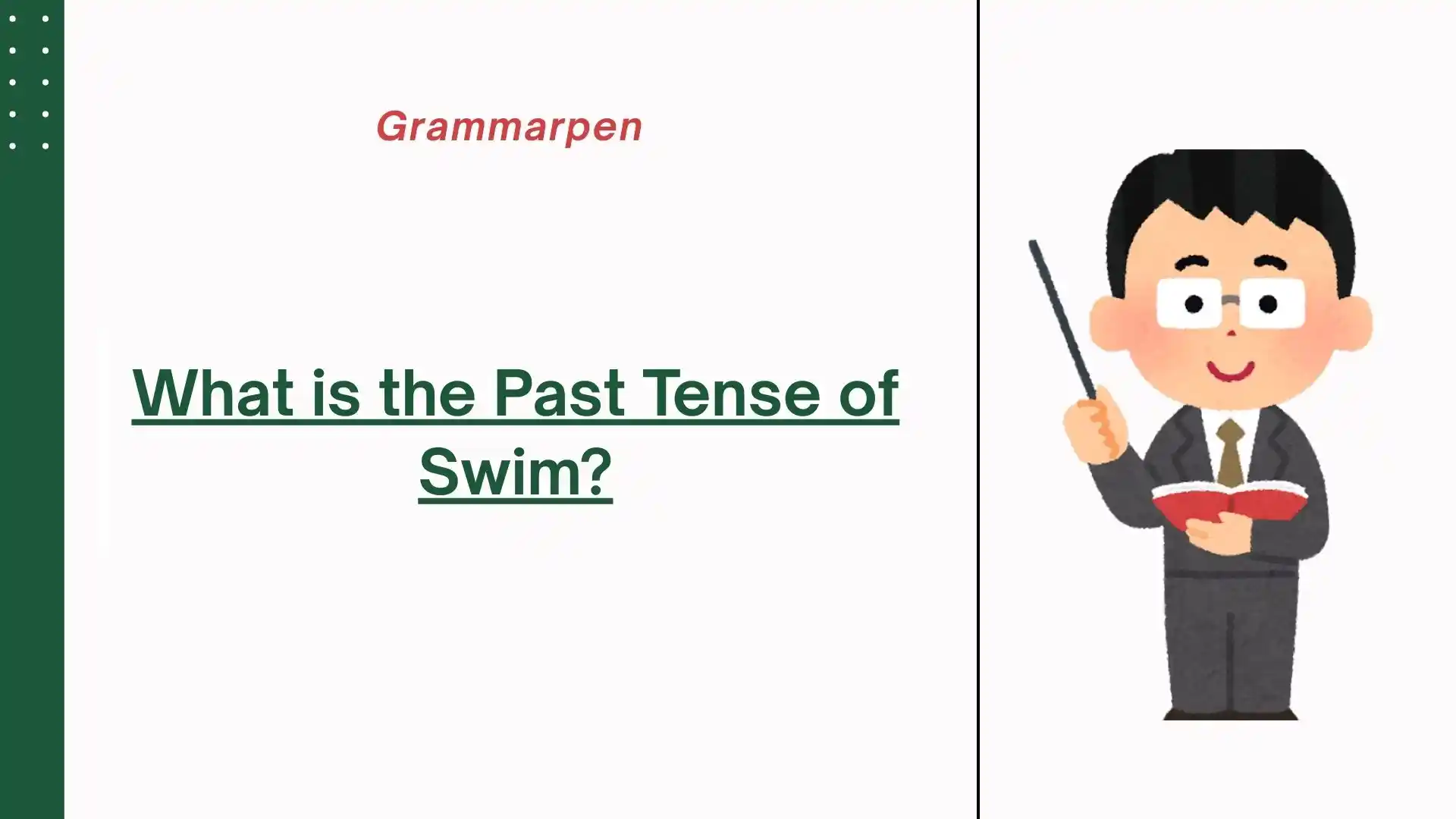 past tense of swim
