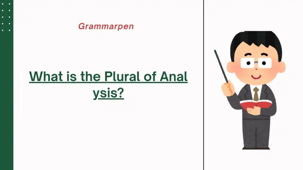 plural of analysis