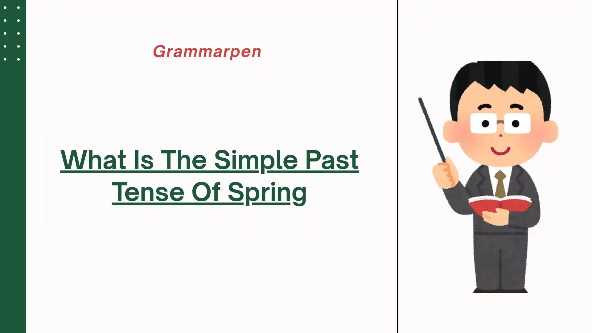simple past tense spring